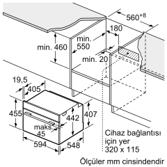 Siemens CM724G1B1 Mikrodalga Fonksiyonlu Kompakt Ankastre Fırın