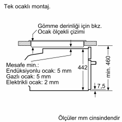 Siemens CM724G1B1 Mikrodalga Fonksiyonlu Kompakt Ankastre Fırın