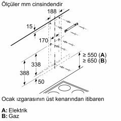 Siemens LC67BBK20T Davlumbaz