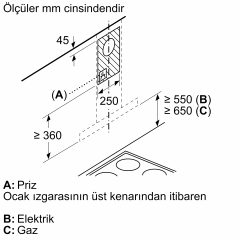 Siemens LC67BBK60T Davlumbaz