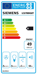 Siemens LC67BBK60T Davlumbaz