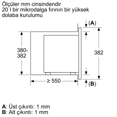 Siemens BF623LMS3 Ankastre Mikrodalga