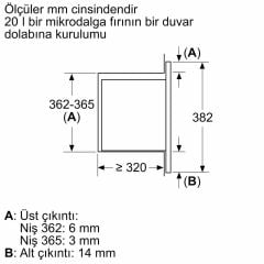 Siemens BF623LMG3 Ankastre Mikrodalga