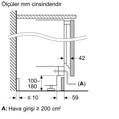 Siemens KU21RADE0 Tezgah Altı Ankastre Soğutucu
