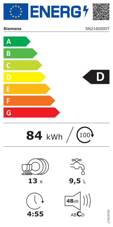 Siemens SN216I00DT Bulaşık Makinesi