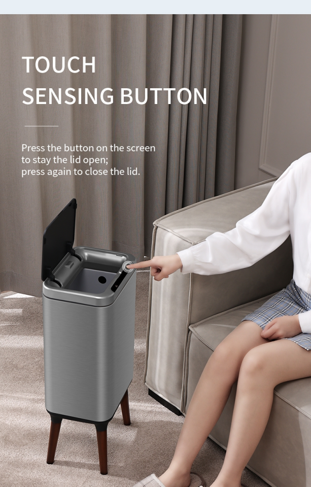 İvento 9 Litre Sensörlü Çöp Kovası