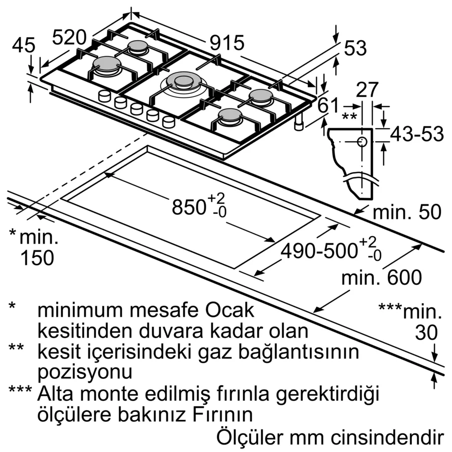 Siemens EC9A5RI90 Ankastre Ocak