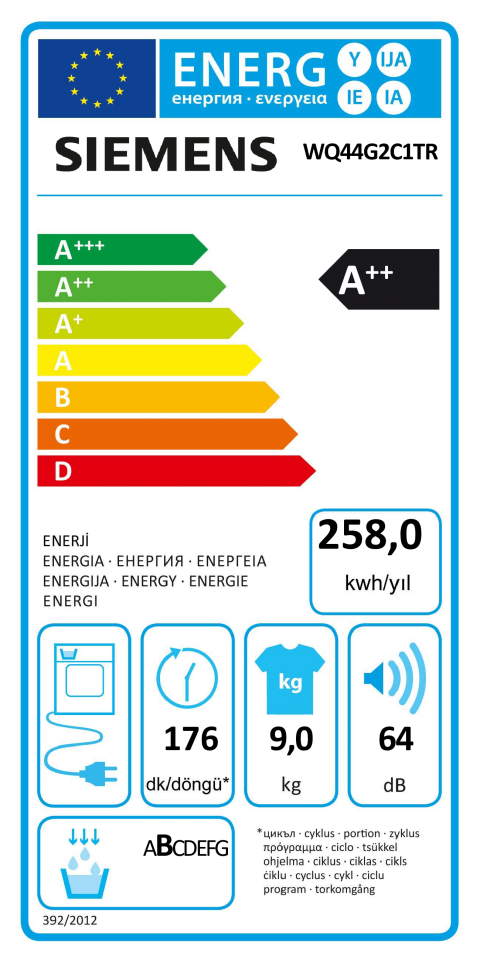 Siemens WQ44G2C1TR Kurutma TEŞHİR ÜRÜNÜ